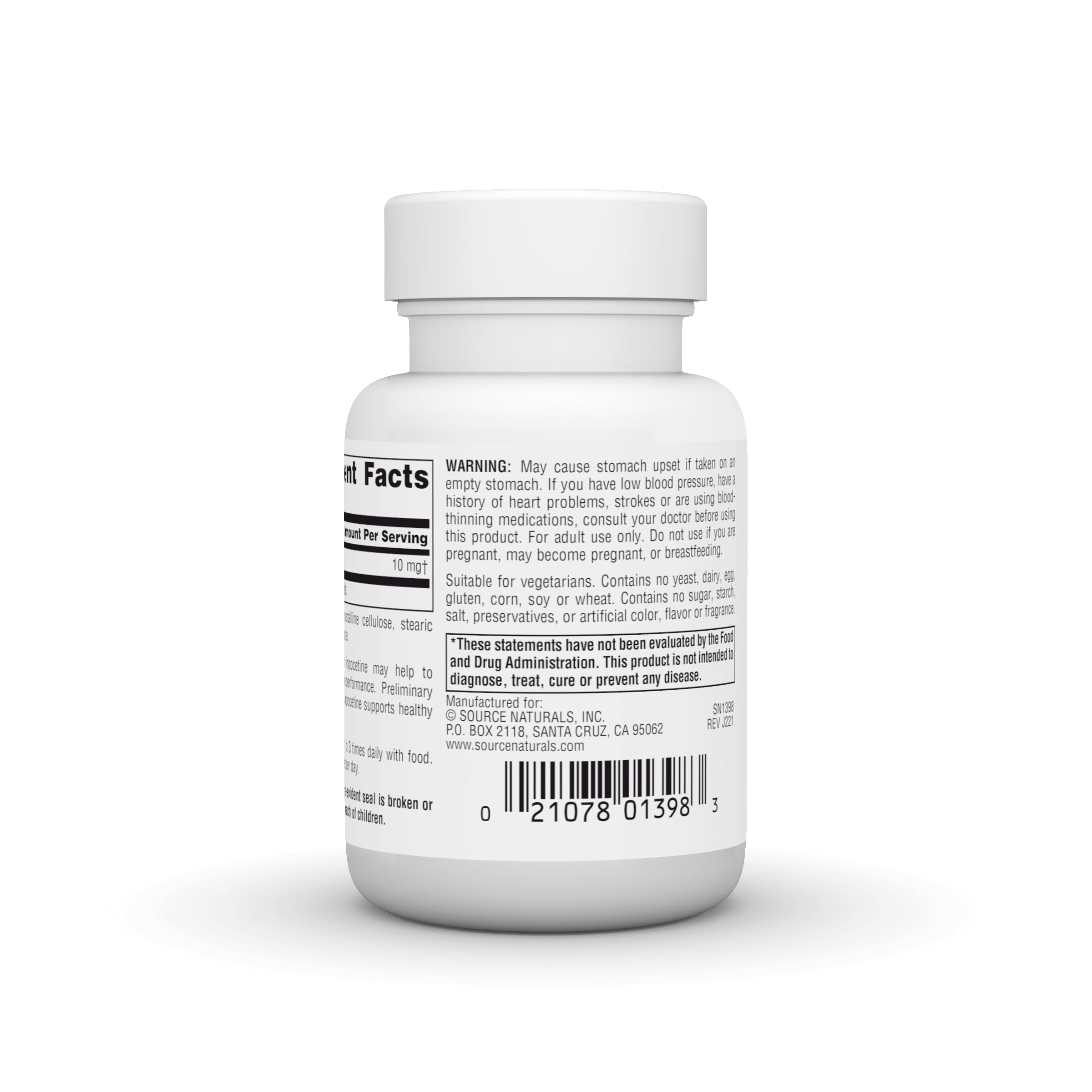 Source Naturals Vinpocetine Tablettes, comprimés faciles à prendre dans la routine quotidienne.