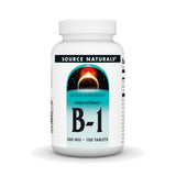 Source Naturals vitamine B1 Thiamine 500 mg — emballage clair pour prise facile