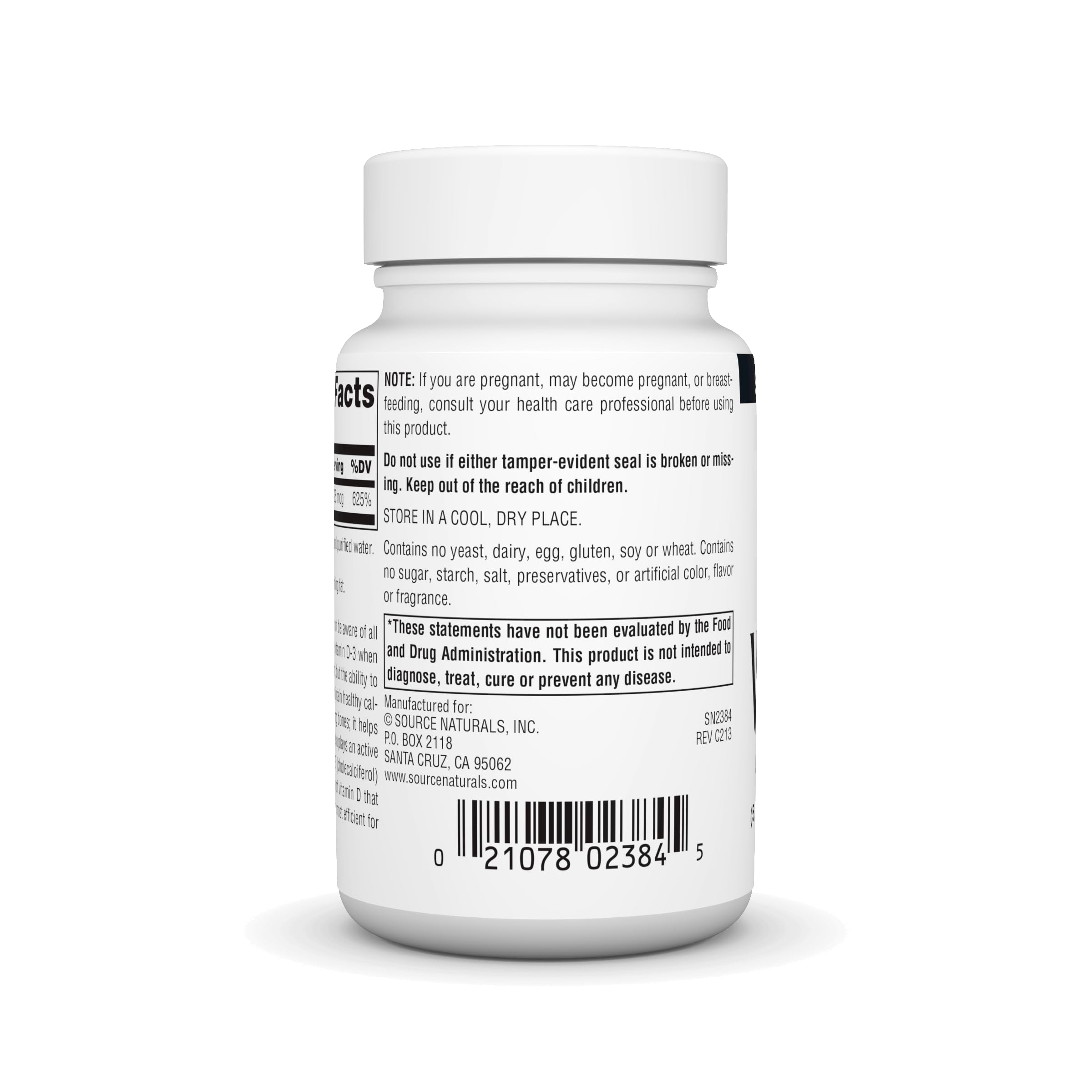 Source Naturals Vitamine D-3 – capsules molles faciles à avaler avec un repas.