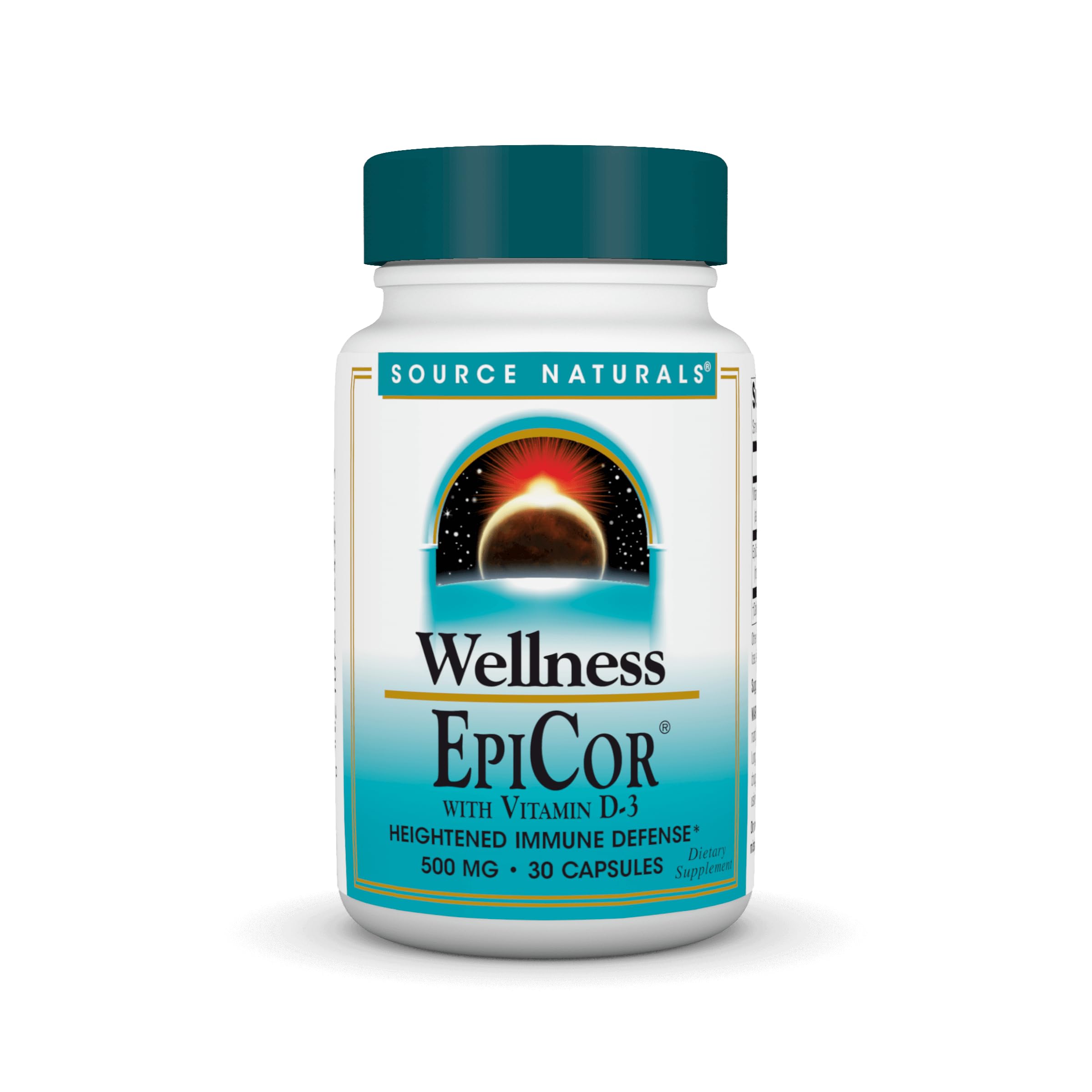 Source Naturals Wellness EpiCor – bouteille de 30 capsules pour une utilisation quotidienne.