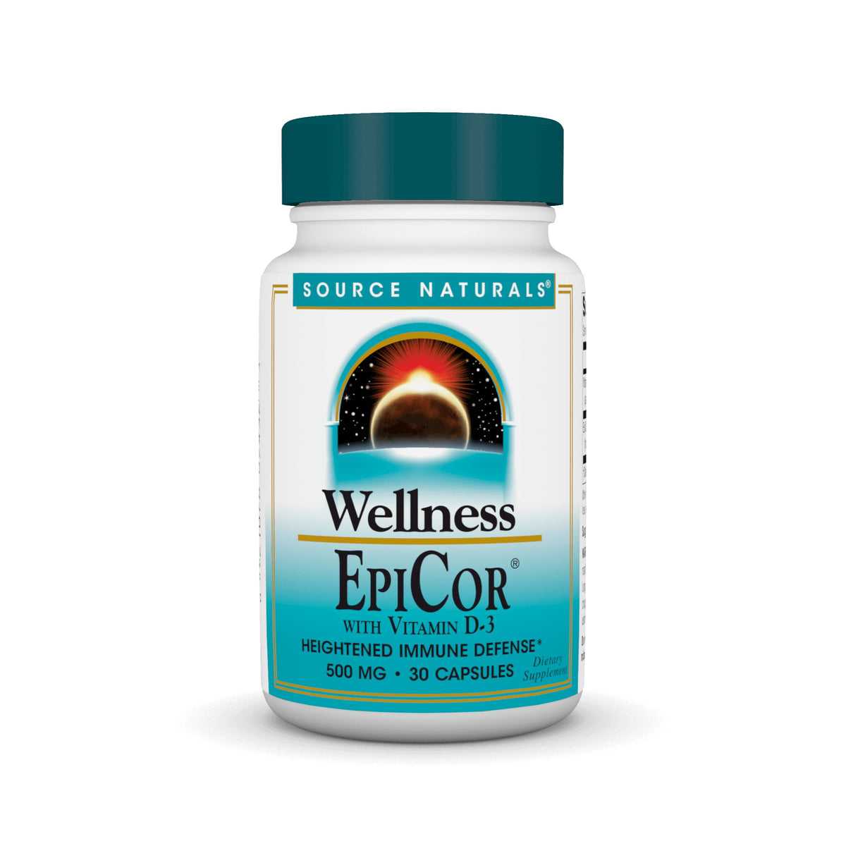 Source Naturals Wellness EpiCor – bouteille de 30 capsules pour une utilisation quotidienne.