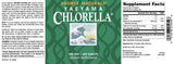 Étiquette claire Source Naturals Yaeyama Chlorella pour vérifier les ingrédients.