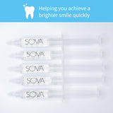 SOVA White: formule au peroxyde de carbamide 35% pour un blanchiment efficace.