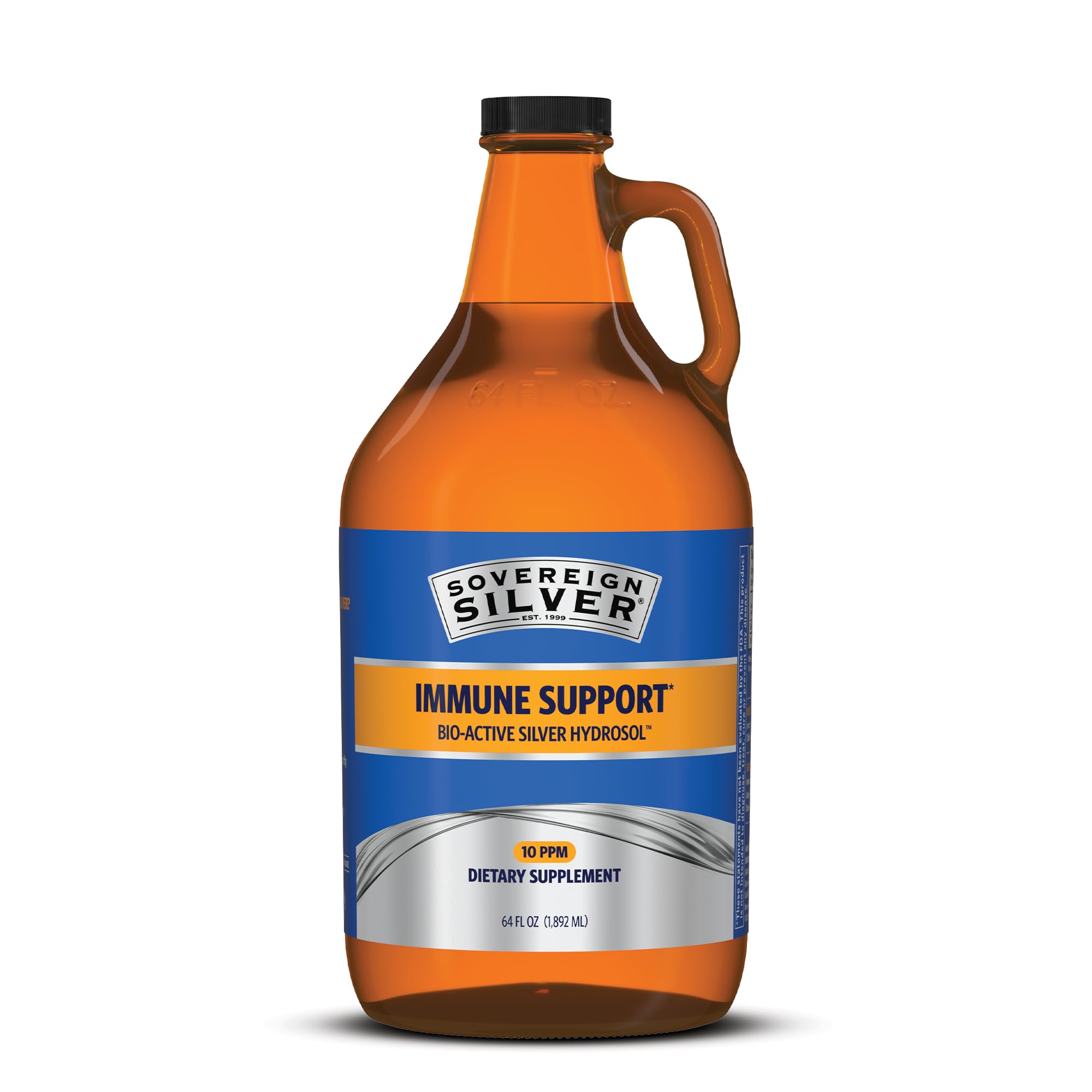 Sovereign Silver – Bouteille argent liquide, soutien potentiel du système immunitaire.