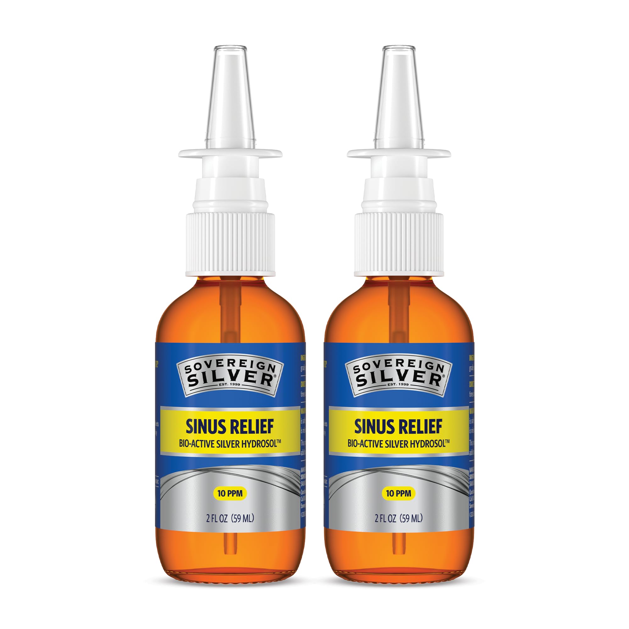 Sovereign Silver Bouteille Hydrosol Bio-Actif visible sur étagère, utilisation quotidienne possible.