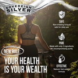 Spray nasal Sovereign Silver pratique et sûr pour une respiration plus libre.