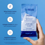 SoWell protéine vanille – enzymes-digestives incluses, soutien potentiel à la digestion.