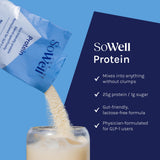 SoWell protéine vanille – poudre fine, texture agréable en shakes.