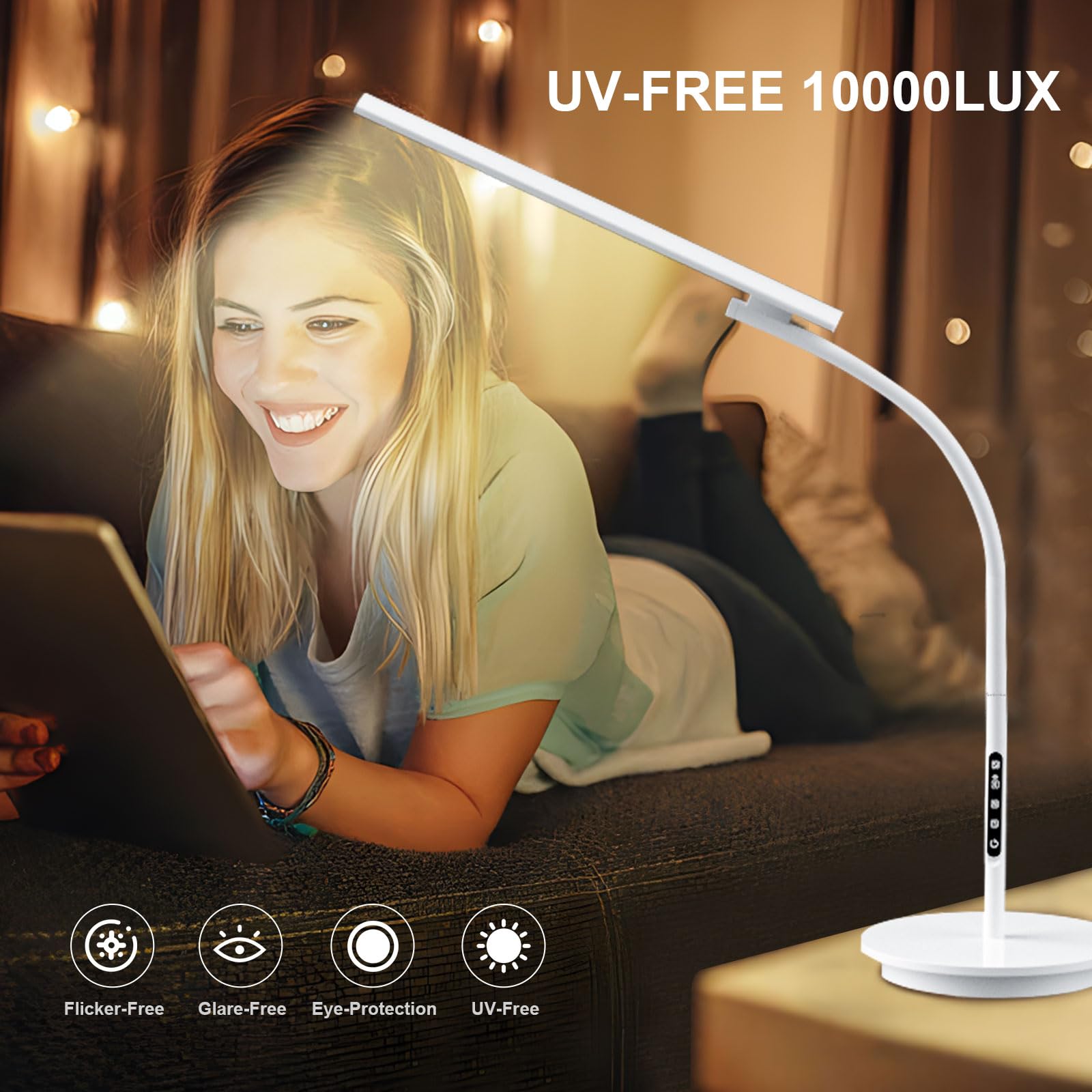 Sozapooty luminothérapie: contrôle tactile facile et rapide