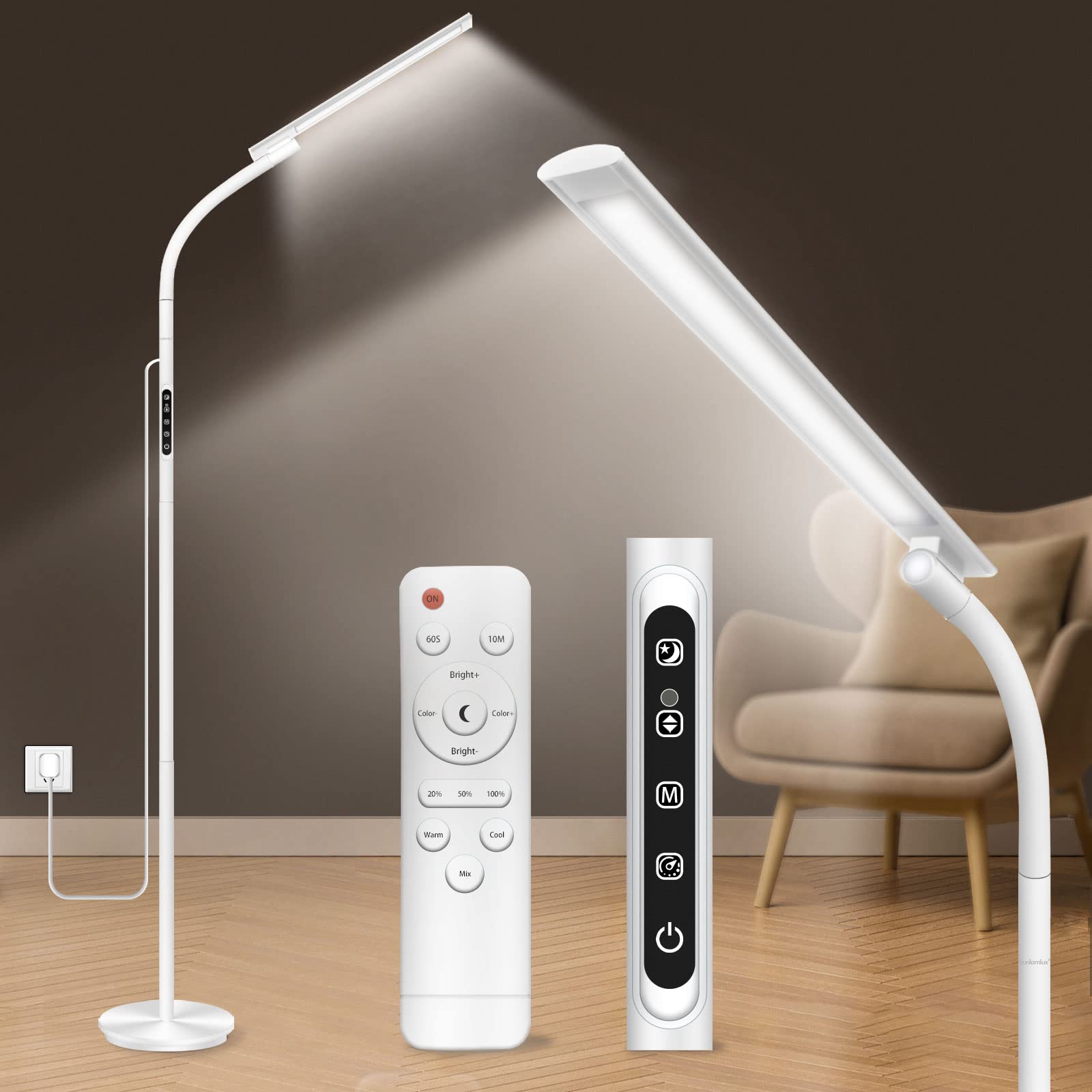 Lampe Sozapooty luminothérapie 10000 lux pour lumière naturelle et apaisante