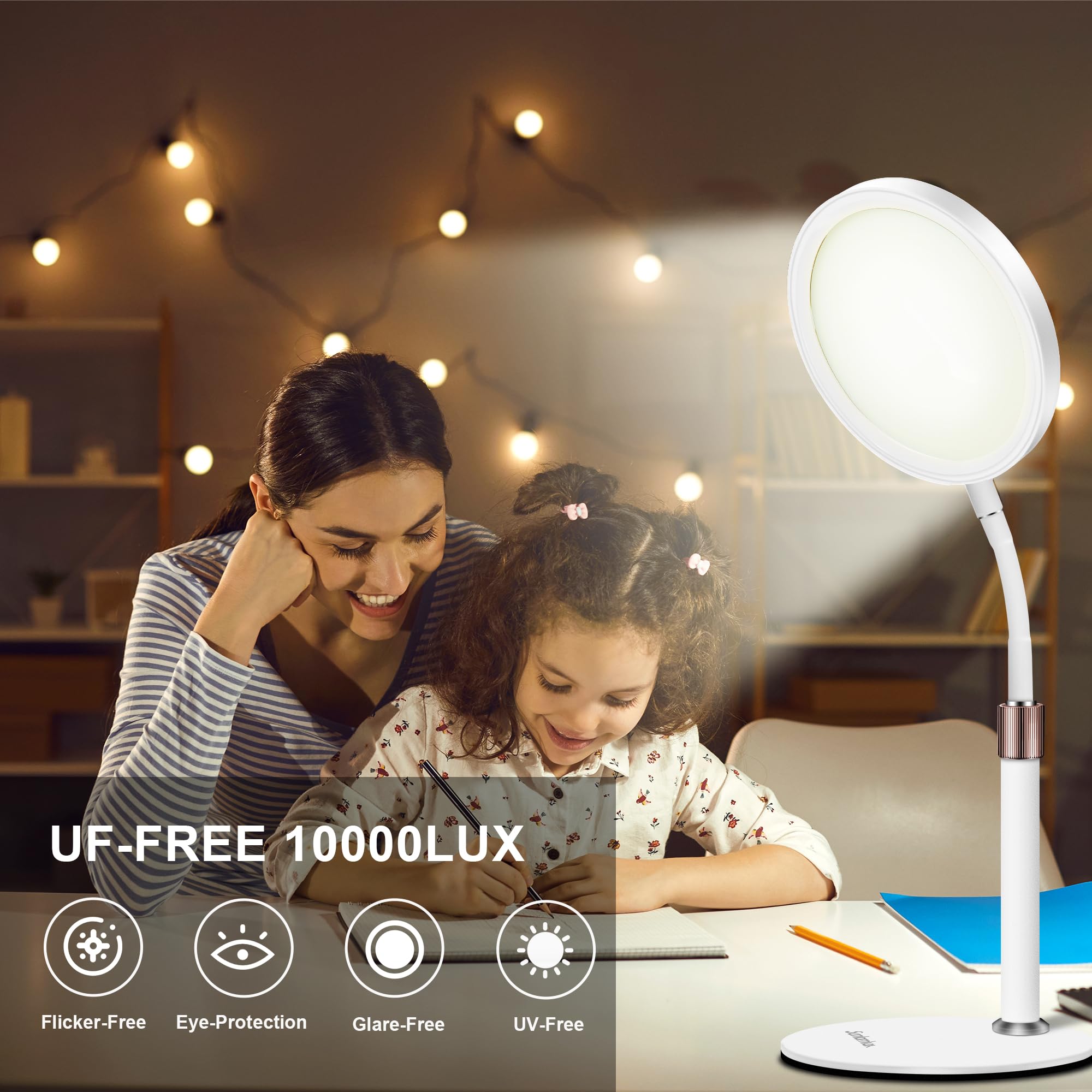 Lampe Sozapooty minuterie 15/30/45 minutes pour sessions planifiées.
