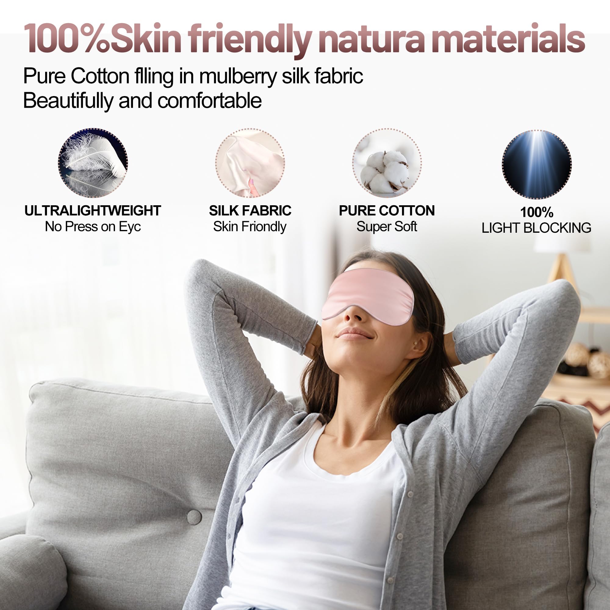 Spacepower masque offre une obscurité quasi totale pour mieux dormir.