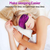 Spacepower masque en soie bloque la lumière pour réveil plus frais et reposé