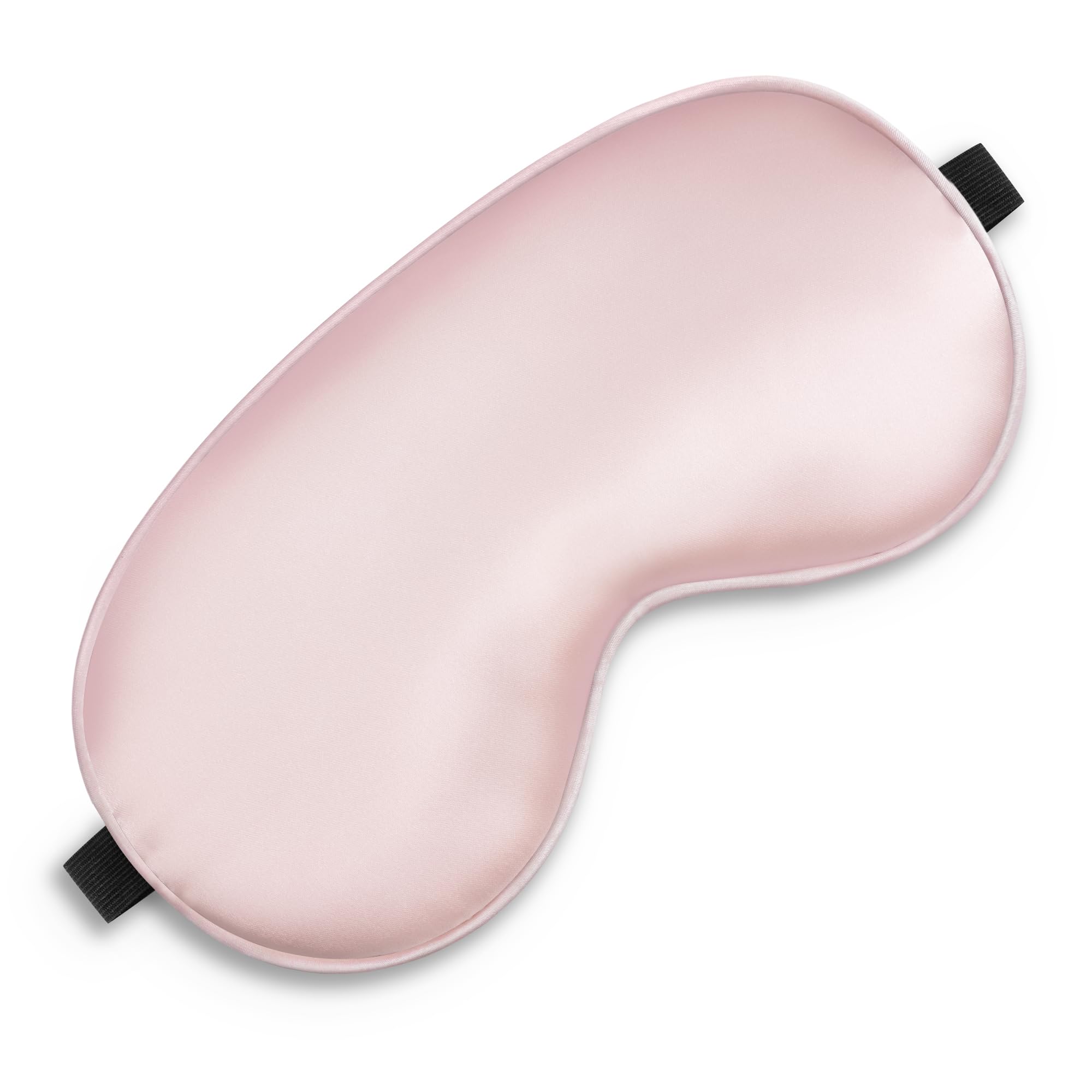Spacepower masque en soie rose pour dormir, blocage lumineux et confort optimal.