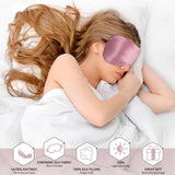 SpacePower masque soie rose 22momme, occultation lumineuse efficace pour mieux dormir