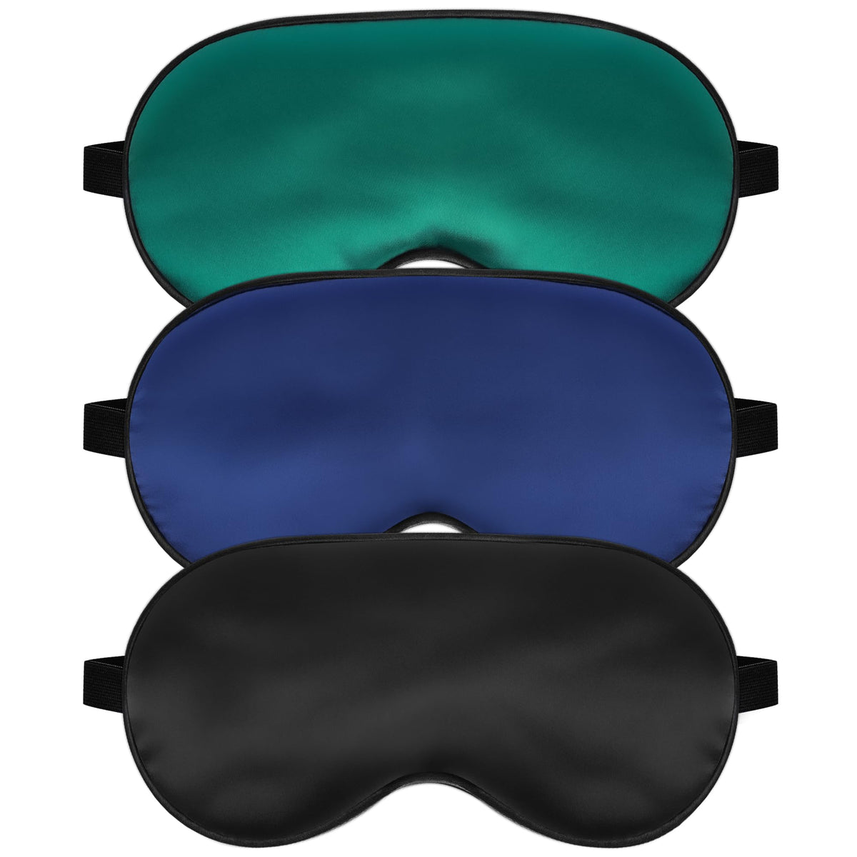 SpacePower masque soie sommeil ajustable noir : confort nocturne et occultation.