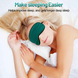 SpacePower masque sommeil avec bande élastique réglable, ajustement sûr.