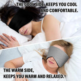 SpacePower masque-sommeil pour dormeurs côté convient au repos en voyage.