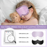 spacepower masque-sommeil-enfant-bordure-froufrou-pourpre: design ludique qui amuse avant de dormir.