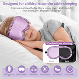 spacepower masque-sommeil-enfant-contour-lumiere-pourpre: bloque la lumière sans pression sur les yeux.