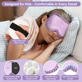 spacepower masque-sommeil-enfant-lacet-reglable-pourpre: ajustement confortable pour les siestes et voyages.