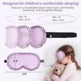 spacepower masque-sommeil-enfant-pliable-pourpre: léger et portable dans le sac à dos.