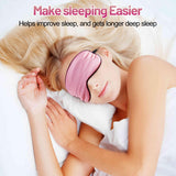 Spacepower masque en soie, design contour doux évite les frottements nocturnes.