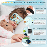 SpacePower masque yeux ajustable en soie, convient à toutes les tailles de tête.