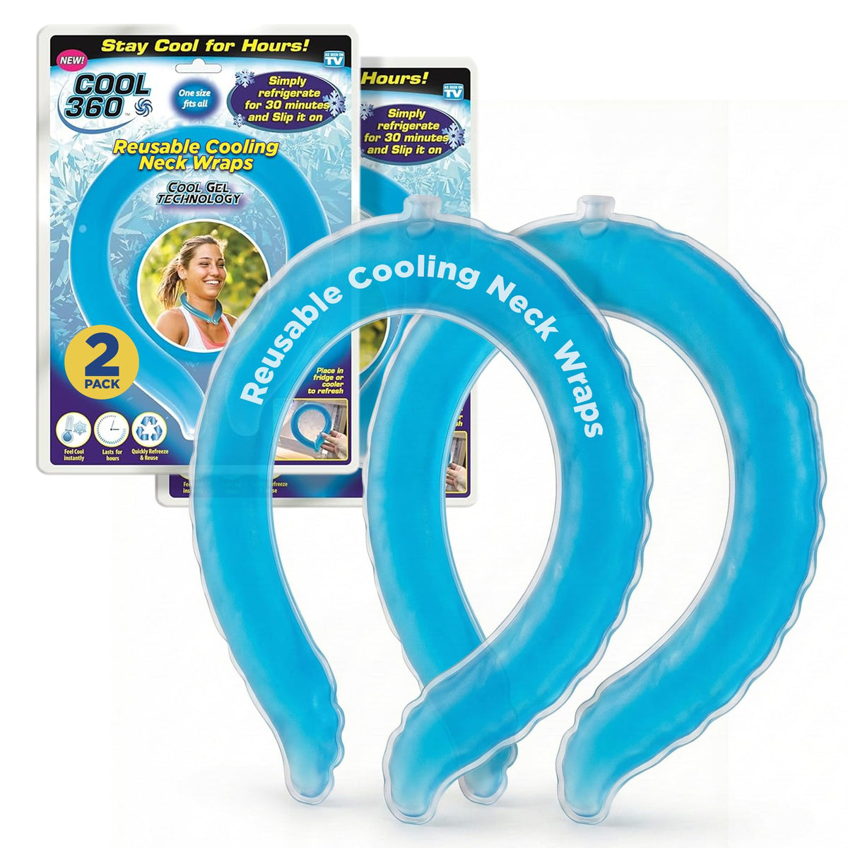 Spark Innovators Cool 360 bandeau refroidissant autour du cou pour une fraîcheur durable pendant l’entraînement.