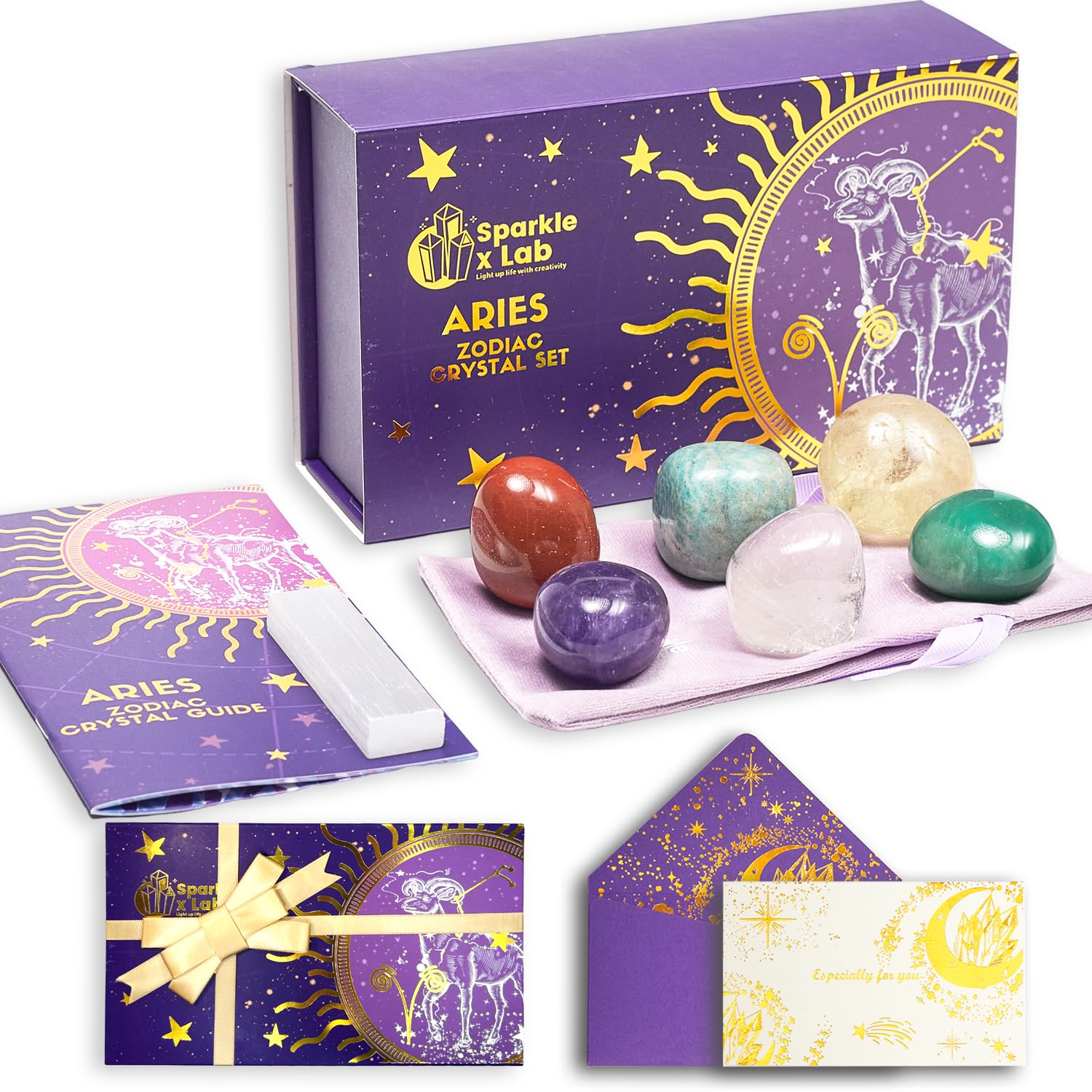 Coffret Sparkle x Lab Aries avec emballage élégant prêt à offrir.