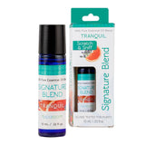 SpaRoom Signature Tranquil — bouteille cobalt bleue prête à l'aromathérapie.