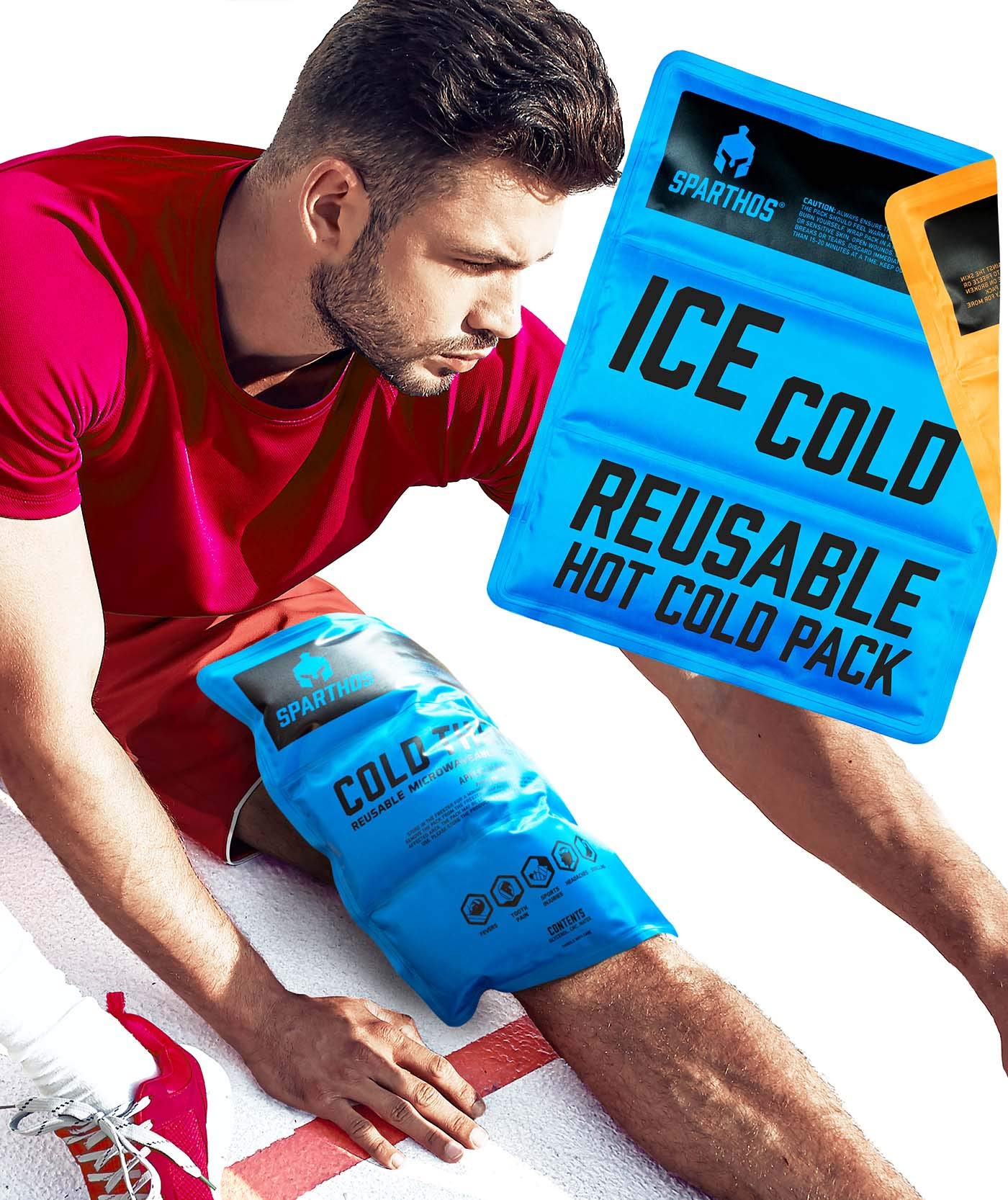 Sparthos pack gel-glace-souple prêt à l’emploi pour soulager l’inflammation