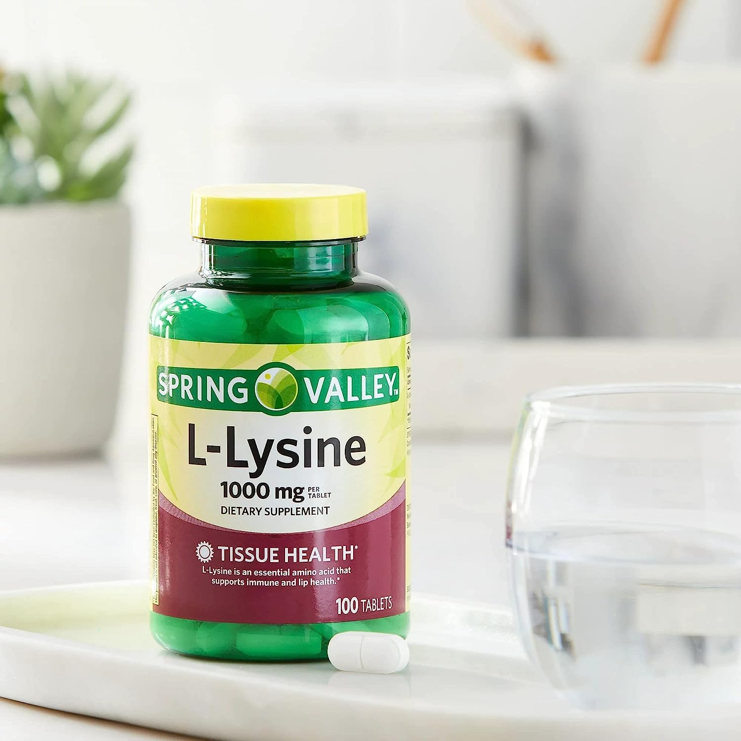 SPEC Lysine – tablette en gros plan, dosage simple à prendre.