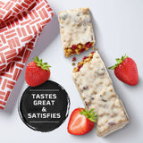 Panel nutritionnel clair de la barre Special K protéine fraise.
