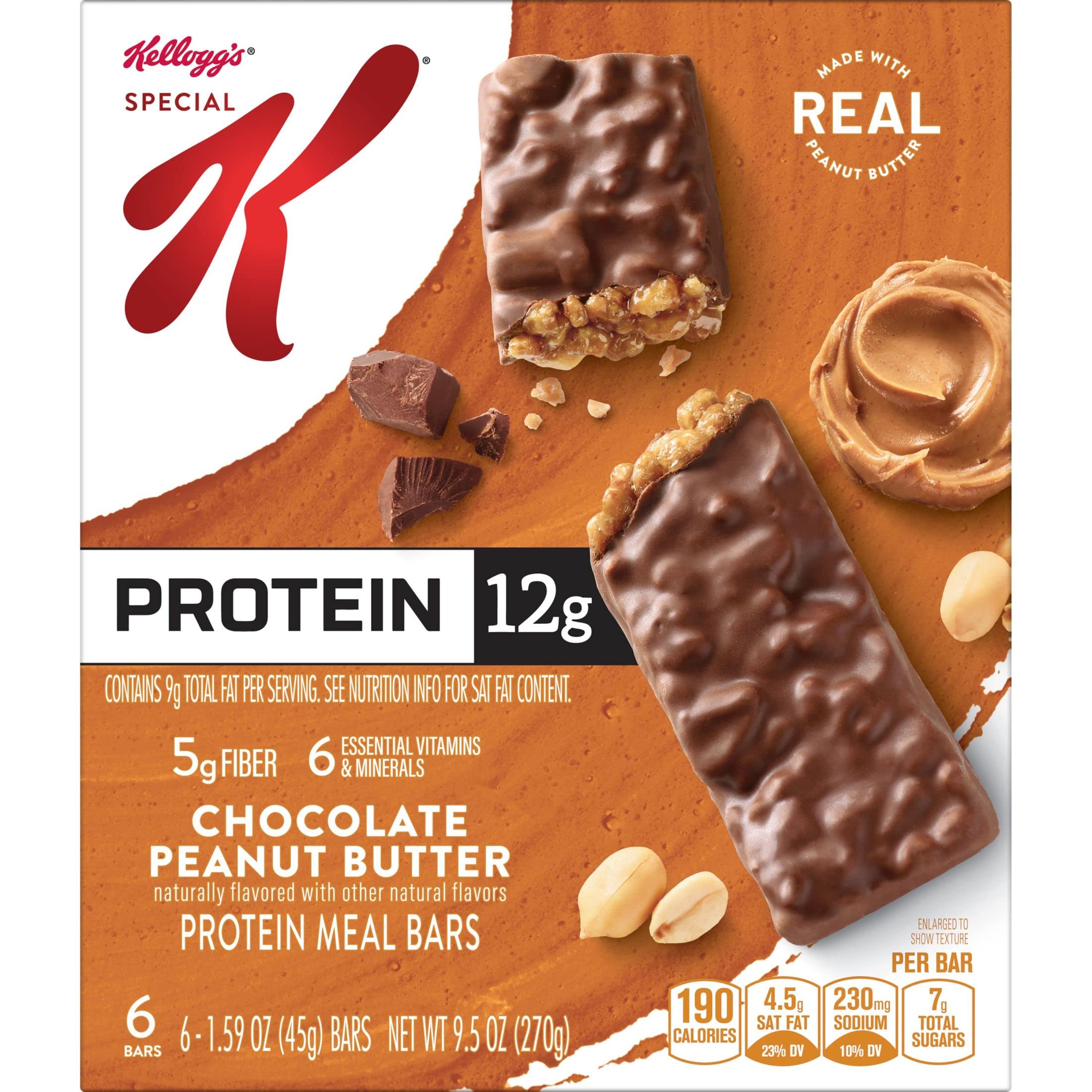 Special K barre-repas goût chocolat-beurre-de-cacahuète, snack délicieux