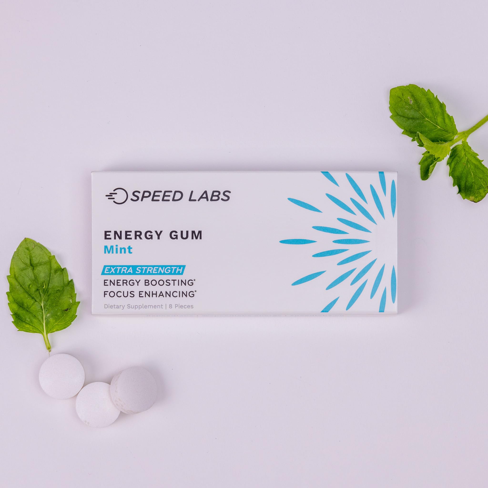 Speed Labs Gomme Caféine Menthe — mobilité et énergie lors de vos déplacements quotidiens