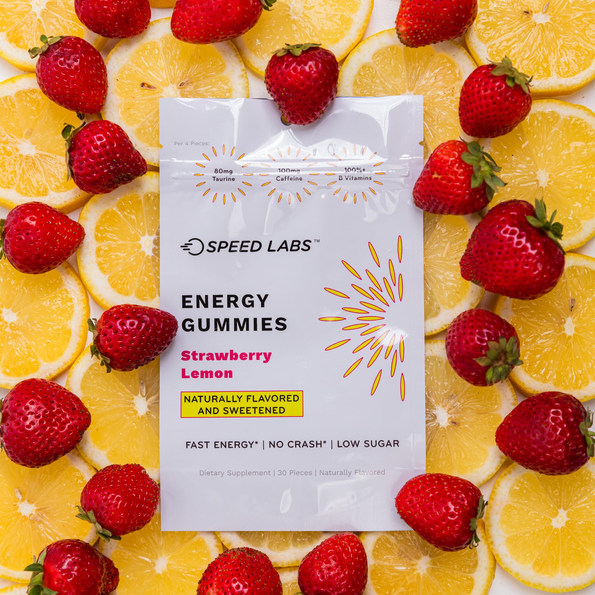 Caféine 25 mg par gomme Speed Labs énergie pour un coup de boost.