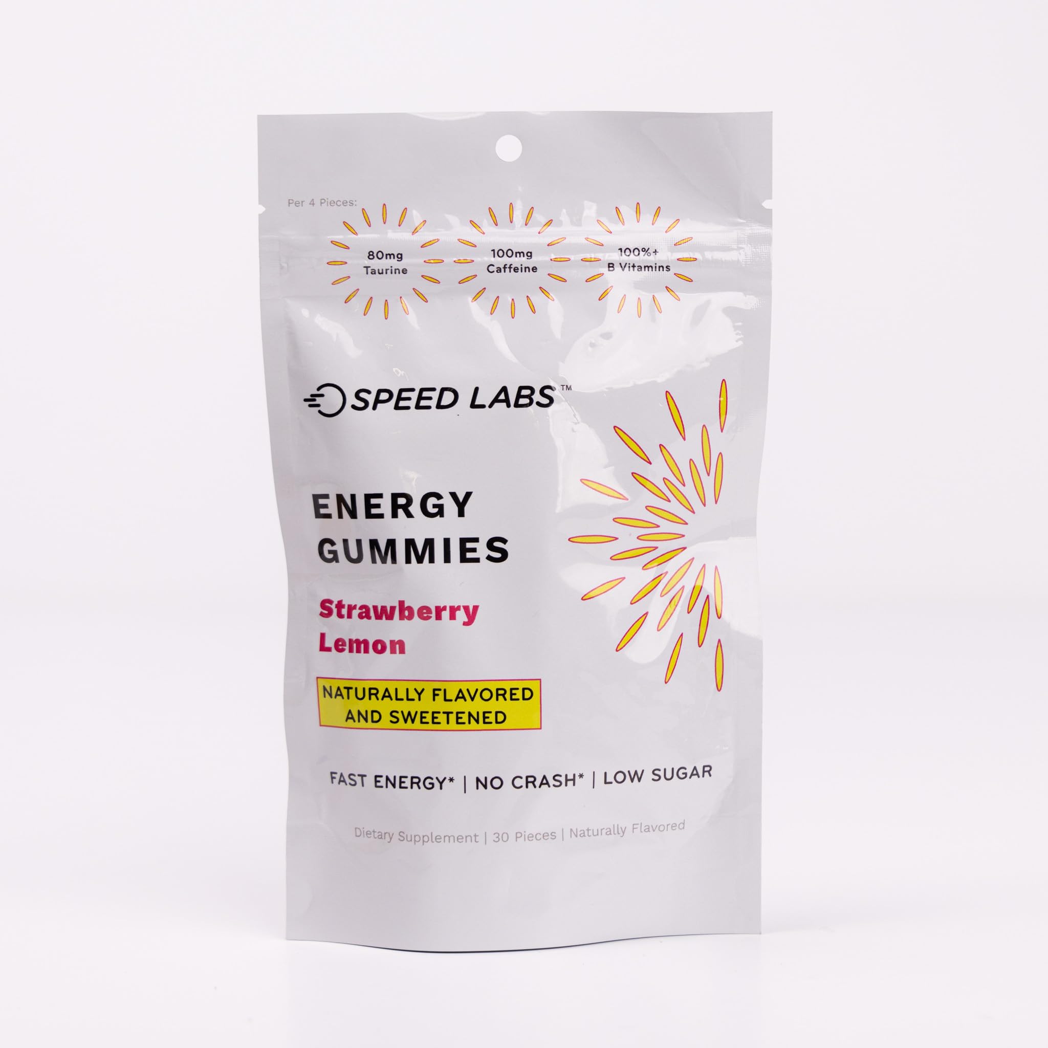 Utilisation quotidienne facile des gommes Speed Labs énergie pour travail et sport.