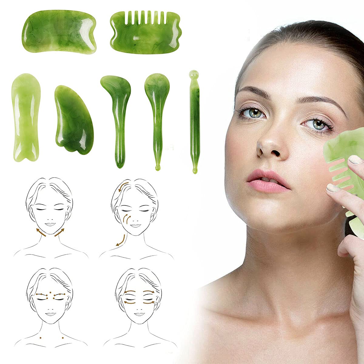 SPENCER Gua Sha utilisation visage et corps, pratique à domicile.
