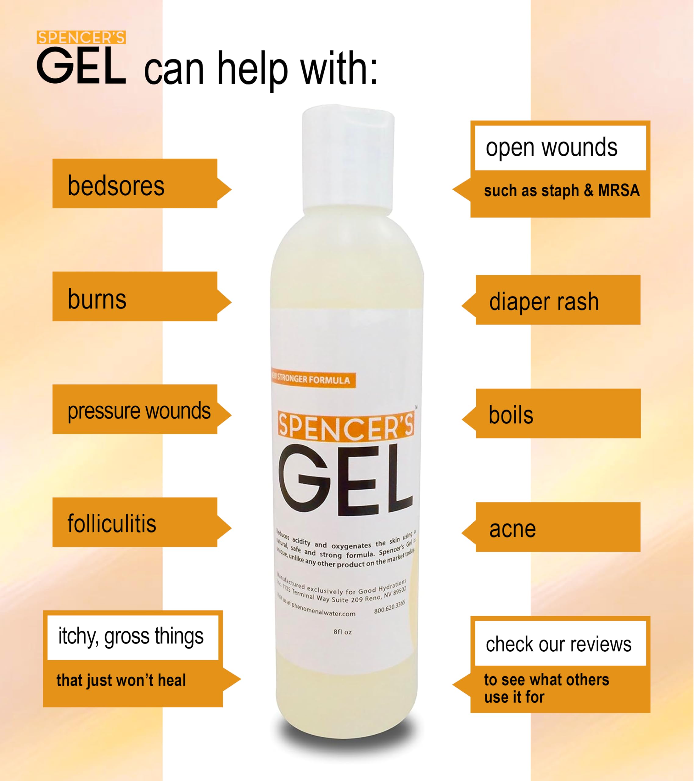 Spencer's Gel – application couche fine sur peau sensible