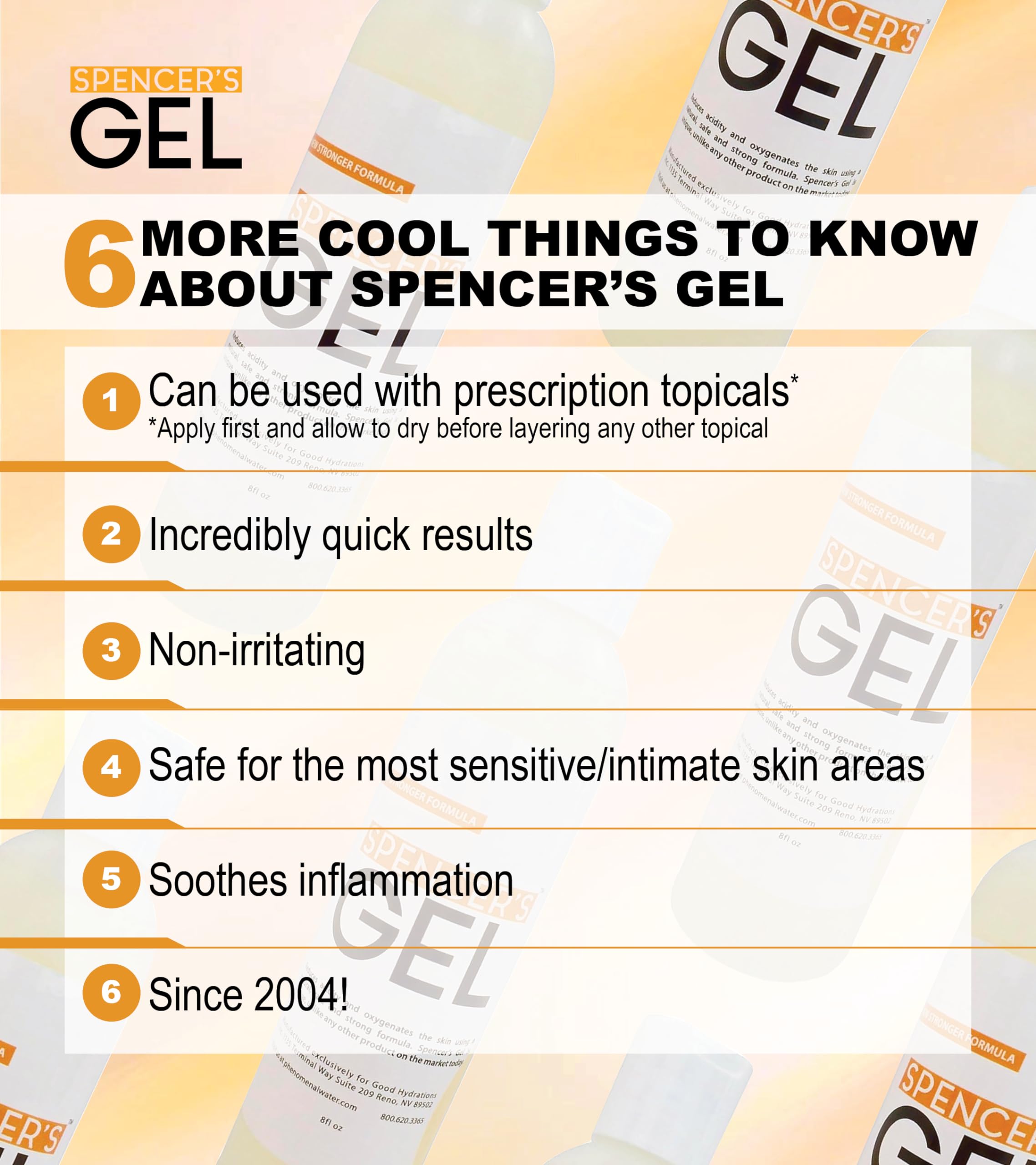 Spencer's Gel – produit sans tests sur animaux et respectueux de l’éthique
