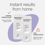 SpermCheck Fertilité: test en action pour vérifier la fertilité à domicile.