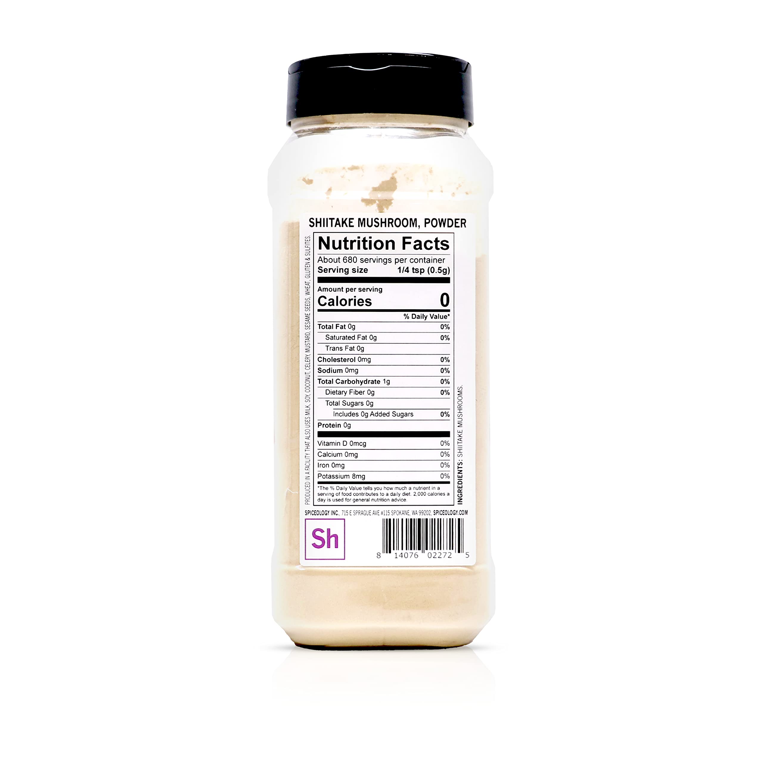 Spiceology Poudre Shiitake bol soupe, savoureuse dans soupes et sauces.