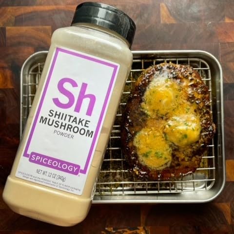 Spiceology Poudre Shiitake sauce pâtes, ajoute profondeur et umami.