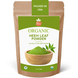 SPICY ORGANIC Neem Poudre dans sa boîte, idéale pour soins capillaires.