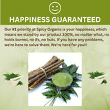 SPICY ORGANIC Neem Powder mélange frais et expérience sensorielle.