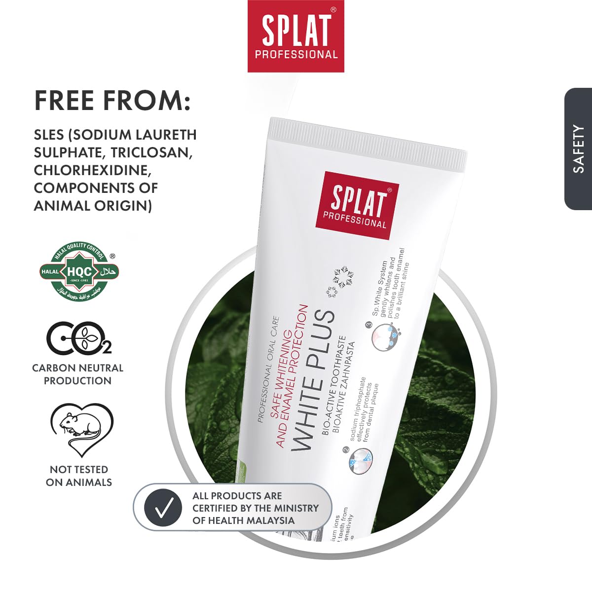 SPLAT White Plus format pratique pour le quotidien