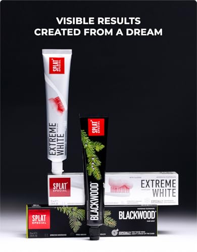 Splat Extreme White frais aromatique, goût rafraîchissant après chaque brossage.