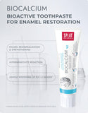 Dentifrice SPLAT Série Professionnelle, calcium bioactif et hydroxyapatite renforçant l’émail.