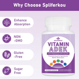 Spliferkou ADEK soutiennent potentiellement l'immunité avec vitamines et minéraux.